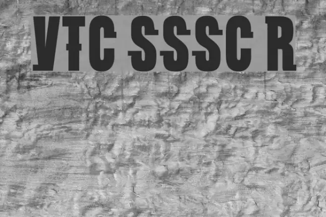 VTC SubwaySlamSC Regular Font examples