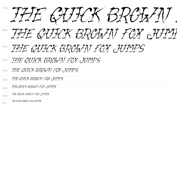 VTC-SumiSlasherOne Italic Waterfall