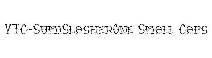 VTC-SumiSlasherOne Small Caps Font