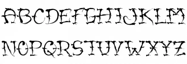 VTC-SumiSlasherOne Small Caps Font LOWERCASE