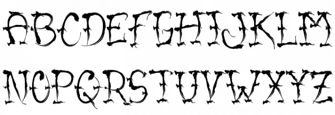 VTC-SumiSlasherOne Small Caps Schriftart Groß
