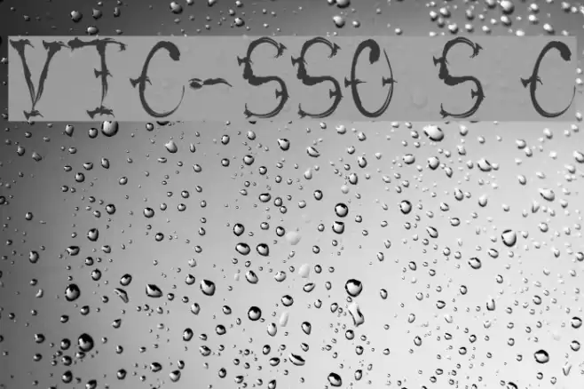 VTC-SumiSlasherOne Small Caps Font examples