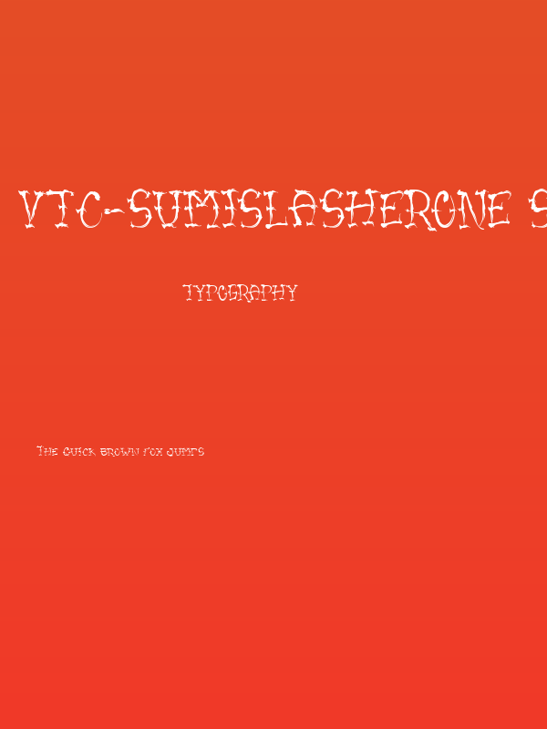 VTC-SumiSlasherOne Small Caps Poster