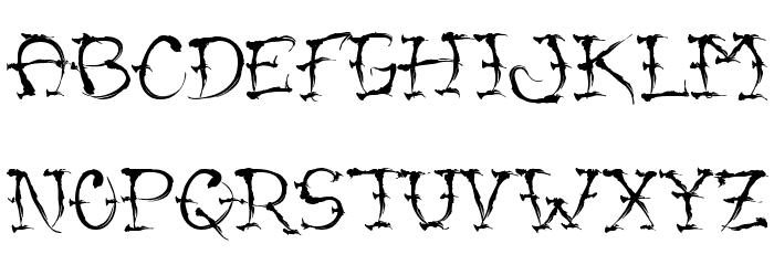 VTC-SumiSlasherOne Small Caps Font LOWERCASE