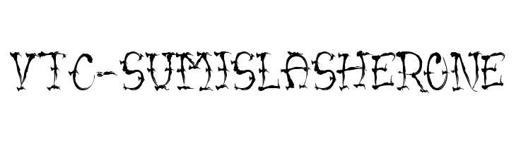 VTC-SumiSlasherOne  font caratteri gratis