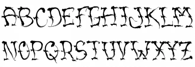 VTC SumiSlasherOneJitteryBasterd Schriftart Groß