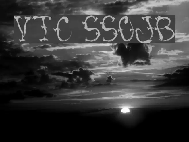 VTC SumiSlasherOneJitteryBasterd Font examples