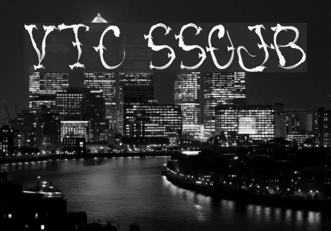 VTC SumiSlasherOneJitteryBasterd Font examples