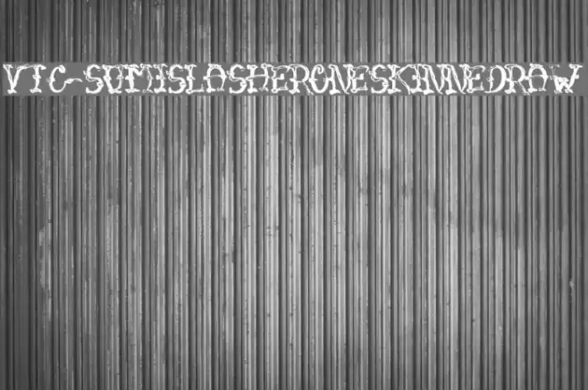 VTC-SumiSlasherOneSkinnedRaw Font examples