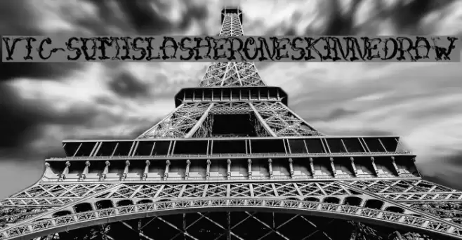 VTC-SumiSlasherOneSkinnedRaw Font examples