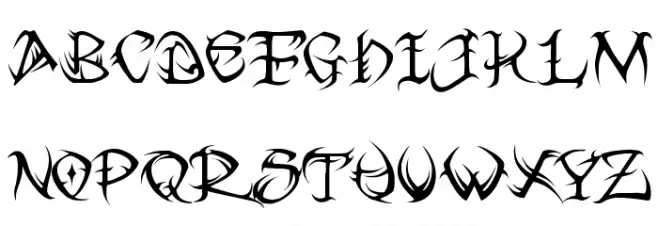 VTC Tribal Regular 字体 大写