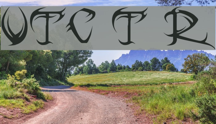 VTC Tribal Regular フォント examples