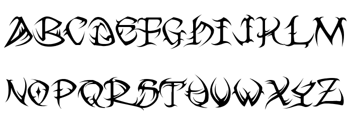 VTC Tribal Regular フォント 小文字