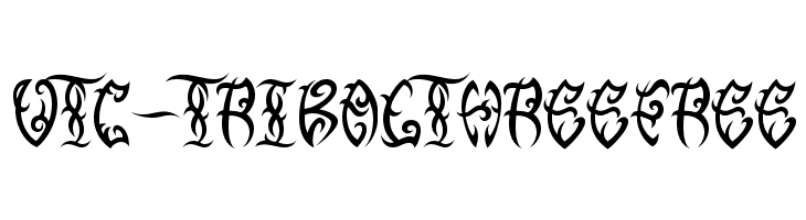 VTC-TribalThreeFree  baixar fontes gratis