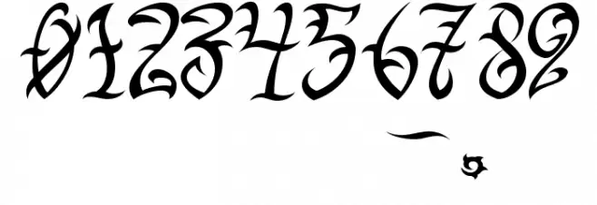 VTC-TribalThreeFree Font OTHER CHARS