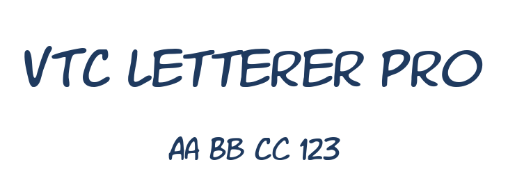 VTC letterer pro Font Preview