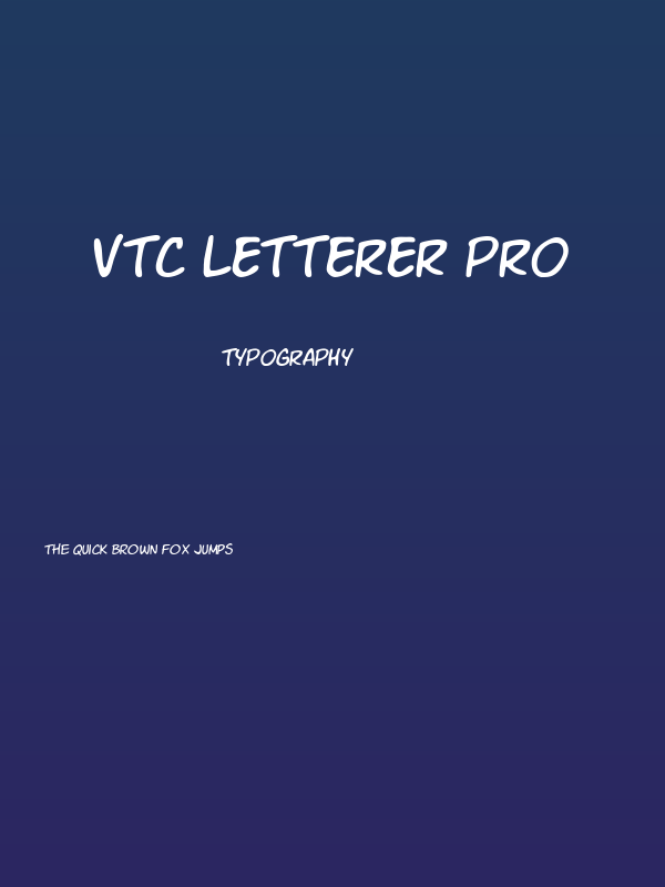 VTC letterer pro Poster