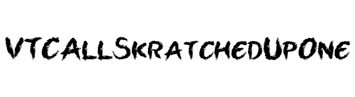 VTCAllSkratchedUpOne Font