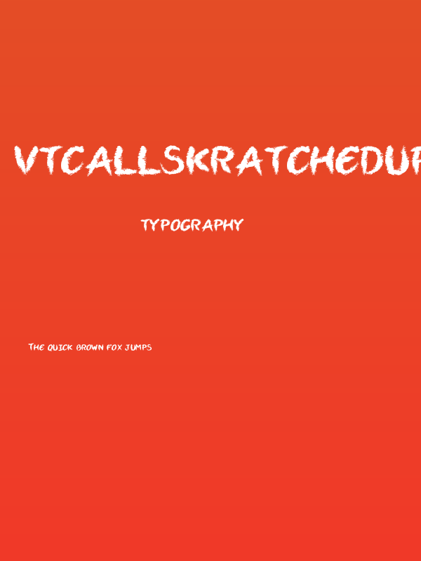 VTCAllSkratchedUpOne Poster