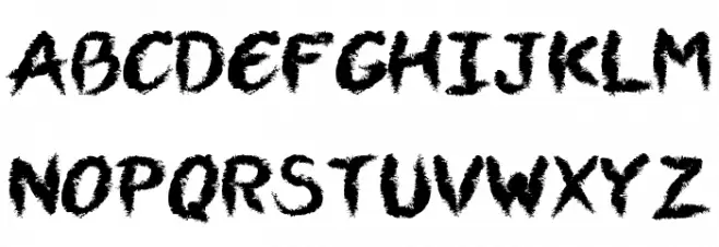 VTCAllSkratchedUpOne Schriftart Kleinbuchstaben
