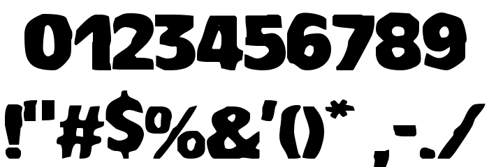 VTCBadDrip Regular Font OTHER CHARS