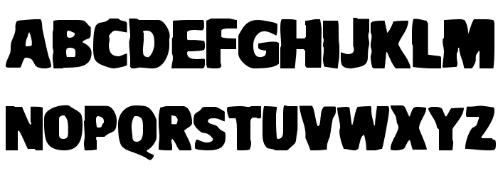 VTCBadDrip Regular Font LOWERCASE