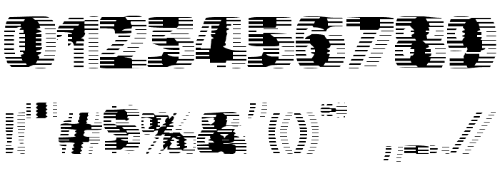 VTCBadHangover Regular Font OTHER CHARS