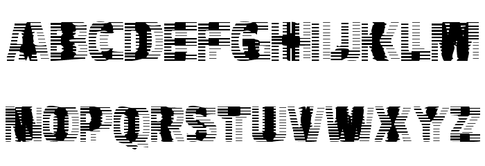 VTCBadHangover Regular Font LOWERCASE