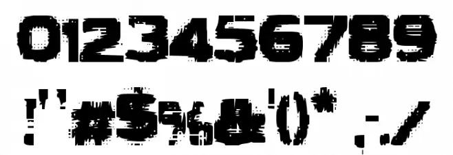 VTCBadLuck Regular Font OTHER CHARS