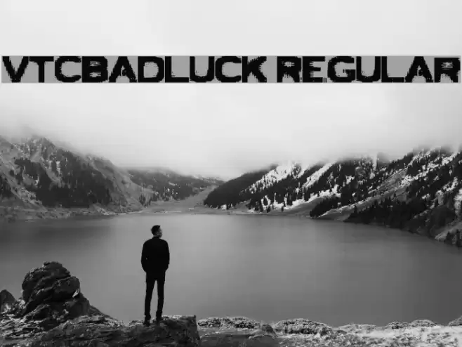 VTCBadLuck Regular Font examples
