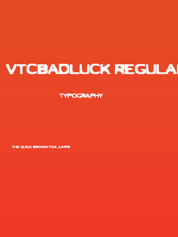 VTCBadLuck Regular Poster
