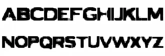 VTCBadLuck Regular Caratteri MINUSCOLO