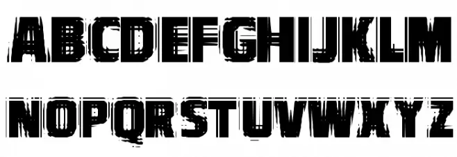 VTCBadVision Regular Caratteri MINUSCOLO