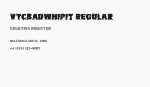 VTCBadWhipit Regular Business Card
