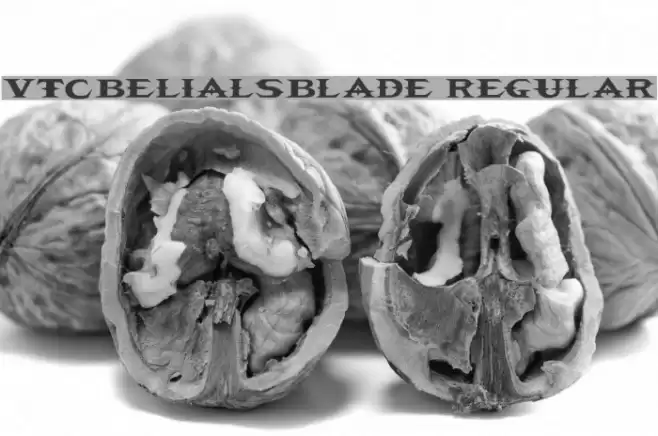 VTCBelialsBlade Regular Font examples