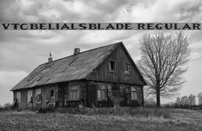 VTCBelialsBlade Regular Font examples