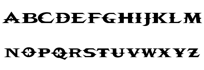 VTCBelialsBlade Regular Font LOWERCASE