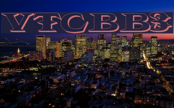 VTCBelialsBlade3d Font examples
