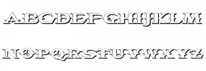 VTCBelialsBlade3d Schriftart Kleinbuchstaben