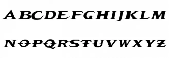 VTCBelialsBladeItalic Fonte MAIÚSCULAS