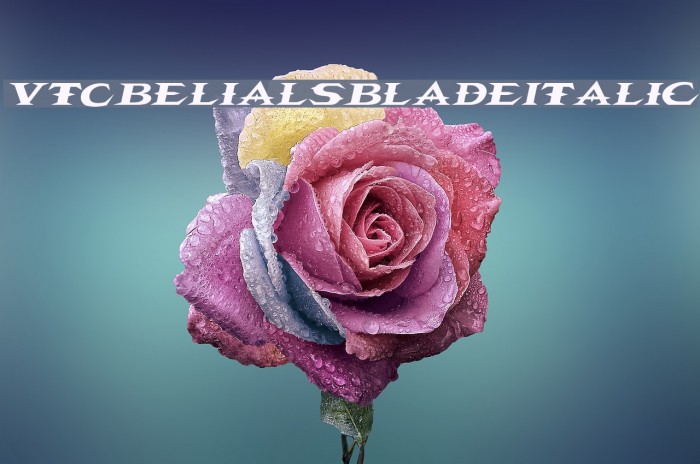 VTCBelialsBladeItalic Font examples