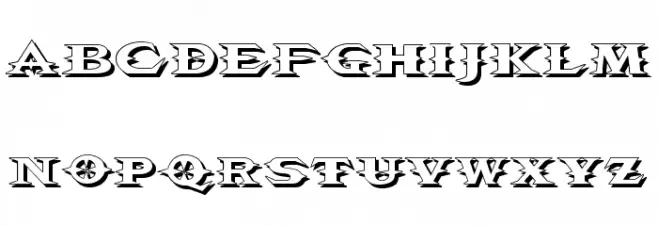 VTCBelialsBladeShadow 字体 小写