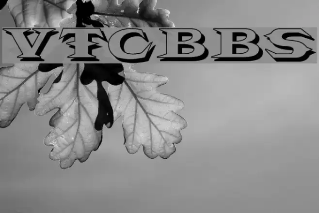 VTCBelialsBladeShadow Font examples