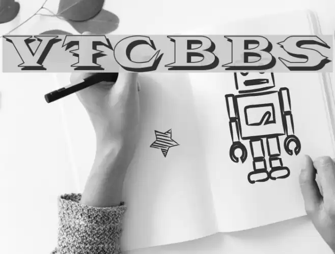 VTCBelialsBladeShadow Font examples