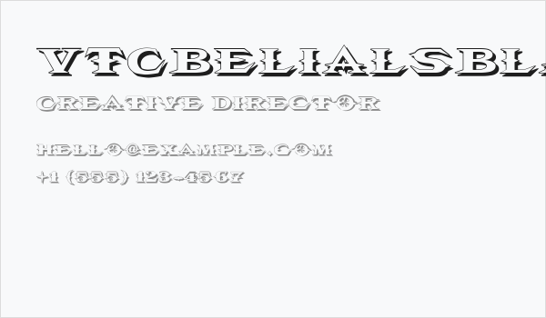 VTCBelialsBladeShadow Business Card