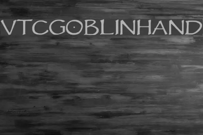 VTCGoblinHand Font examples