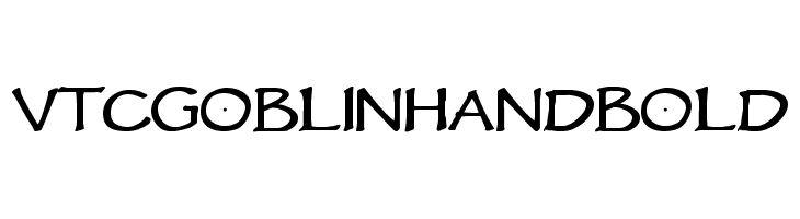 VTCGoblinHandBold Font