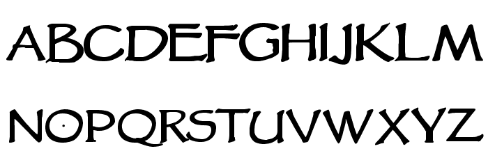 VTCGoblinHandBold Font LOWERCASE