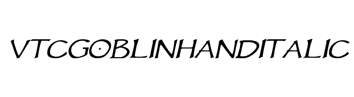 VTCGoblinHandItalic Font