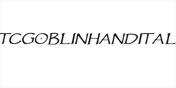 VTCGoblinHandItalic Logo